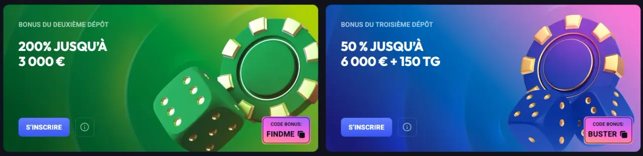 Bannière bonus SpinAura Casino